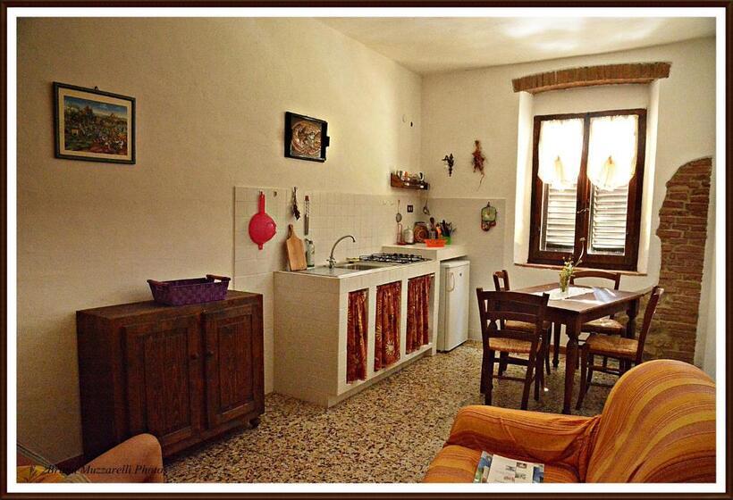 شقة غرفة واحدة مطلة على حمام السباحة, Agriturismo Poggio Macinaio