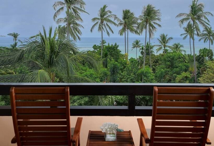 带海景的带双人床的标准间, Renaissance Koh Samui Resort & Spa