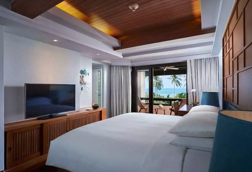 اتاق استاندارد با تخت دوبل و چشم‌انداز دریا, Renaissance Koh Samui Resort & Spa