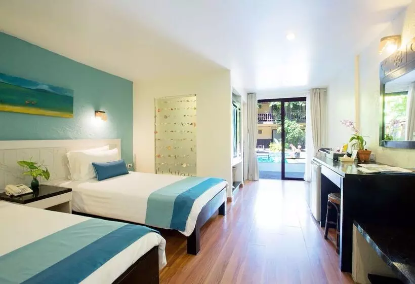 اتاق استاندارد با چشمانداز استخر, Vacation Village Phra Nang Inn Sha Extra Plus