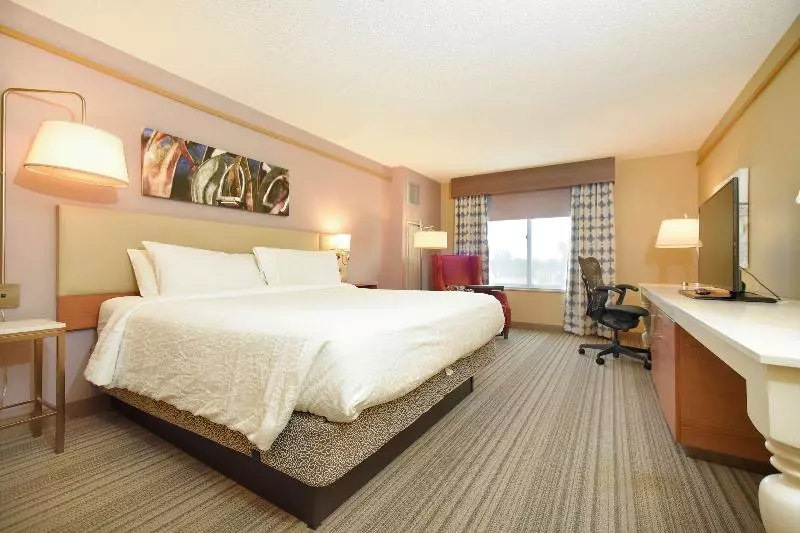 キングサイズベッドのスタンダードルーム, Hilton Garden Inn Saratoga Springs