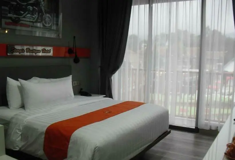 Chambre Deluxe avec Balcon, Sturgis Boutique Hotel Cipanas