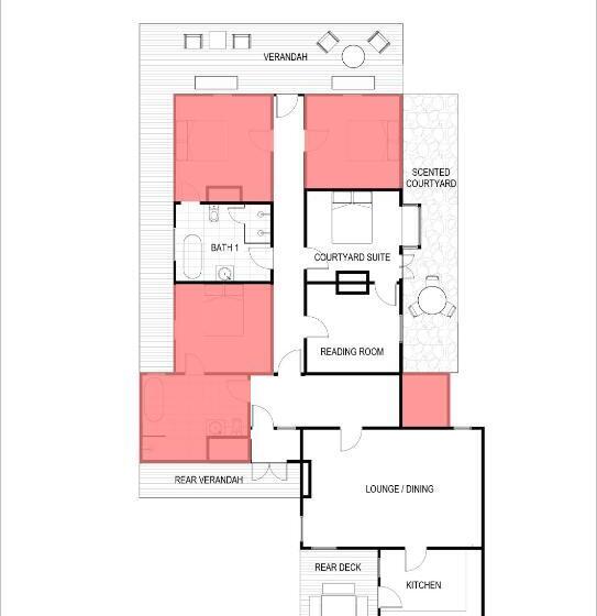 1间卧室的房子, The Main House @ Poets Lodge