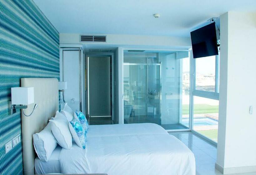 סוויטת דלוקס נוף לים, Boutique Tao Caleta Mar