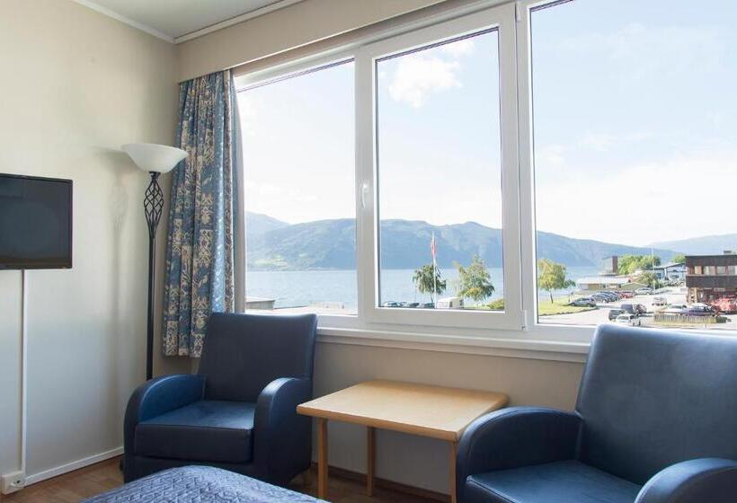 スタンダードシングルルーム, Leikanger Fjordhotel   Unike Hoteller