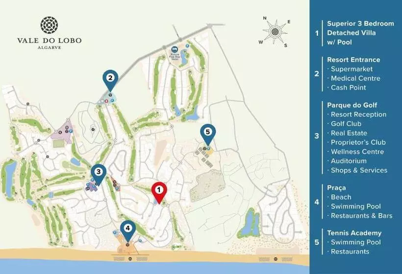 ویلا سوپریور 3 خوابه, Vale Do Lobo Resort