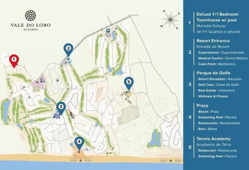ویلای لوکس 1 خوابه, Vale Do Lobo Resort