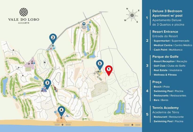 דירת חדר דלוקס, Vale Do Lobo Resort