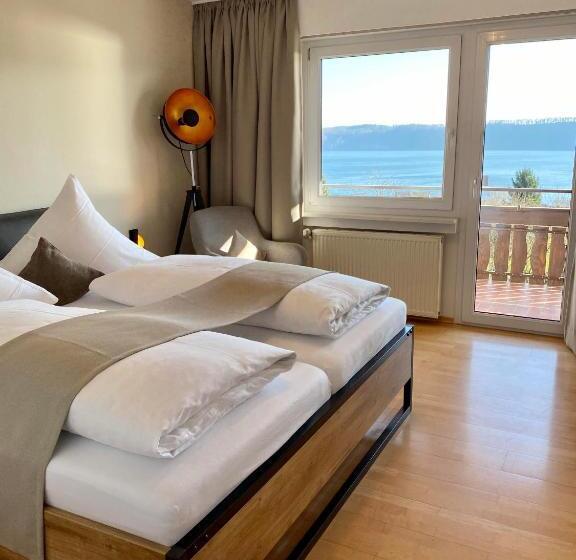 غرفة قياسية مطلّة علي البحر مزوَّدة بشُرفة, Landhaus Sternen