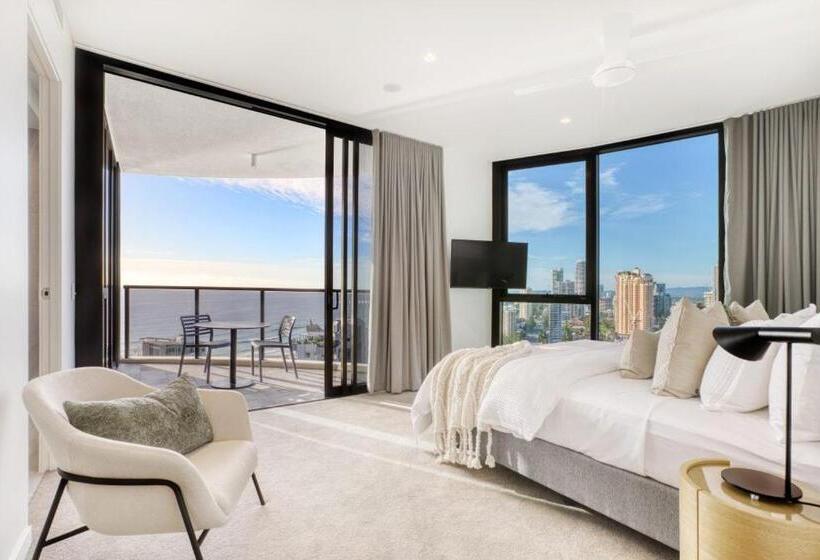 غرفة قياسية مطلّة علي البحر, Vue Broadbeach   Official