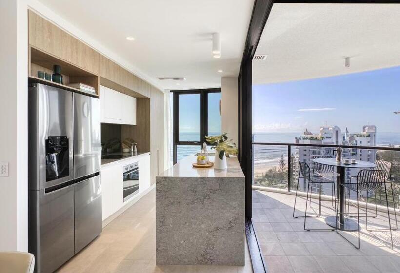 غرفة قياسية مطلّة علي البحر, Vue Broadbeach   Official