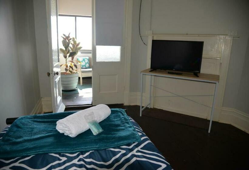 اتاق استاندارد یک تخته با سرویس بهداشتی مشترک, Geraldton Backpackers