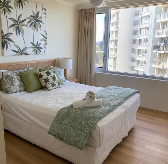 침실 2개 바다 전망 아파트, Oceania On Burleigh Beach