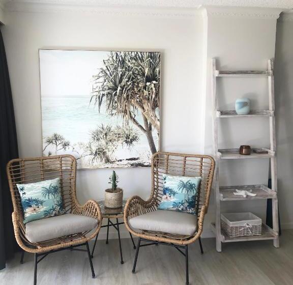 침실 2개 바다 전망 아파트, Oceania On Burleigh Beach