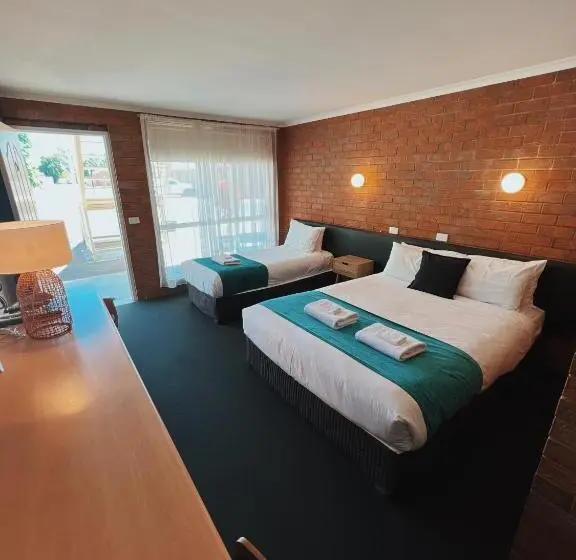 クイーンベッドのスタンダードシングルルーム, Moama Motel
