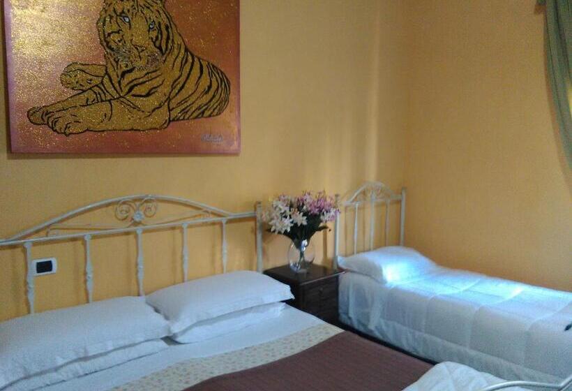 חדר לארבעה סטנדרטי עם נוף לגינה, Villa Donna Maria