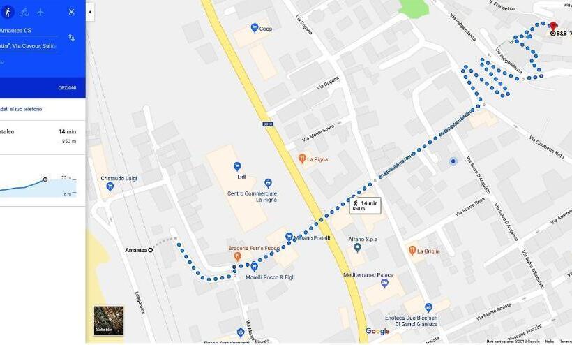 اتاق استاندارد با چشم‌انداز دریا, Alla Chiazzetta Calabria