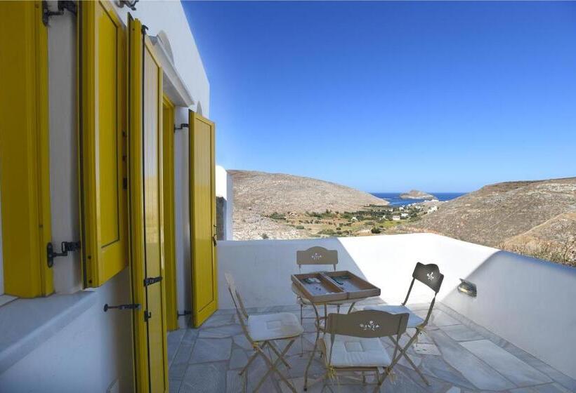 带海景的标准工作室, Glafki Hotel Tinos