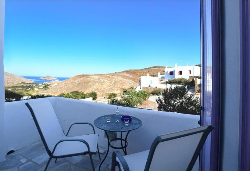 带海景的标准工作室, Glafki Hotel Tinos