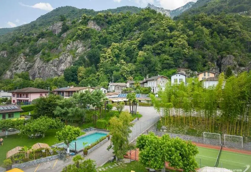 庭の見える１ベッドルームアパートメント, Bamboohouse Motel Riazzino