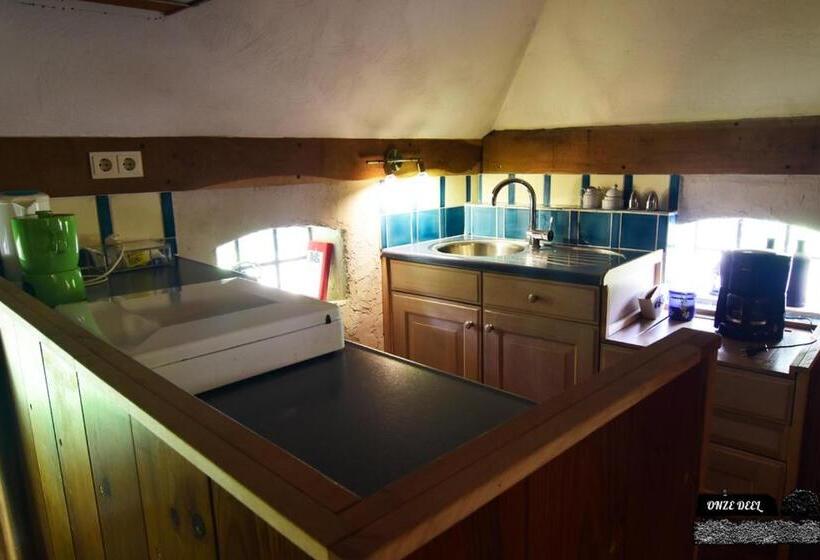 آپارتمان 1 خوابه با تراس, B&b Onze Deel