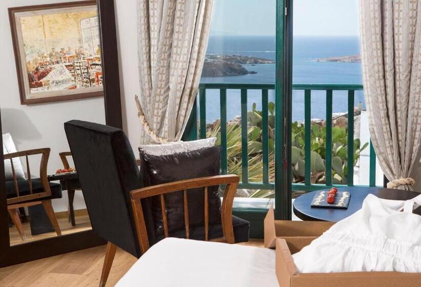 수피리어 룸 바다 전망, Tharroe Of Mykonos Boutique
