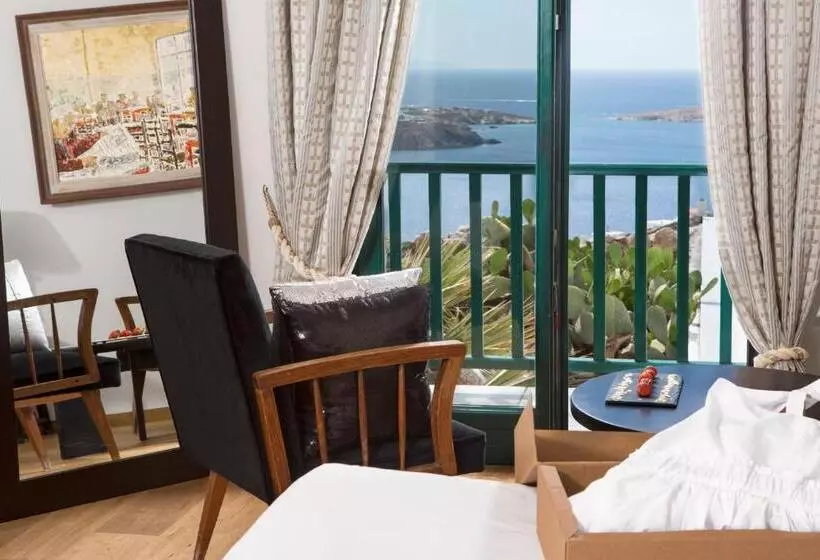 اتاق سوپریور با چشم‌انداز دریا, Tharroe Of Mykonos Boutique