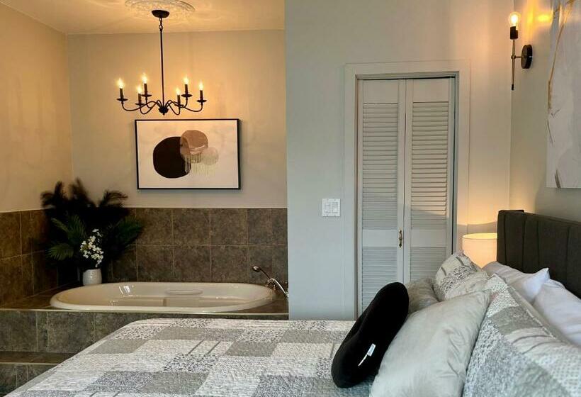 标准间带阳台, Auberge L Intermède Du Lac