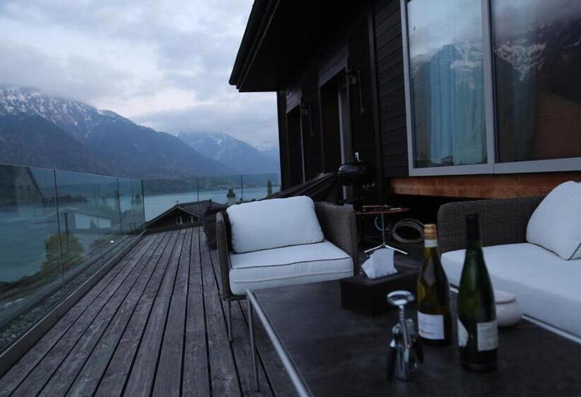 חדר דחוקס עם מיטת קינג, Lakeview Bei Interlaken