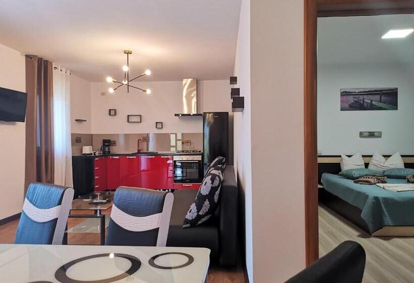 침실 1개 테라스 아파트, Pensiunea Almada