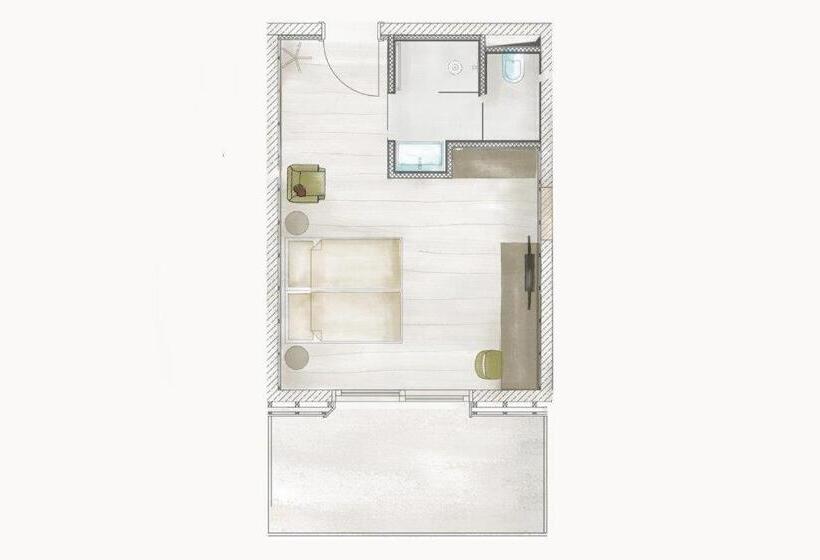 デラックスルーム, Skilodge Oberlech