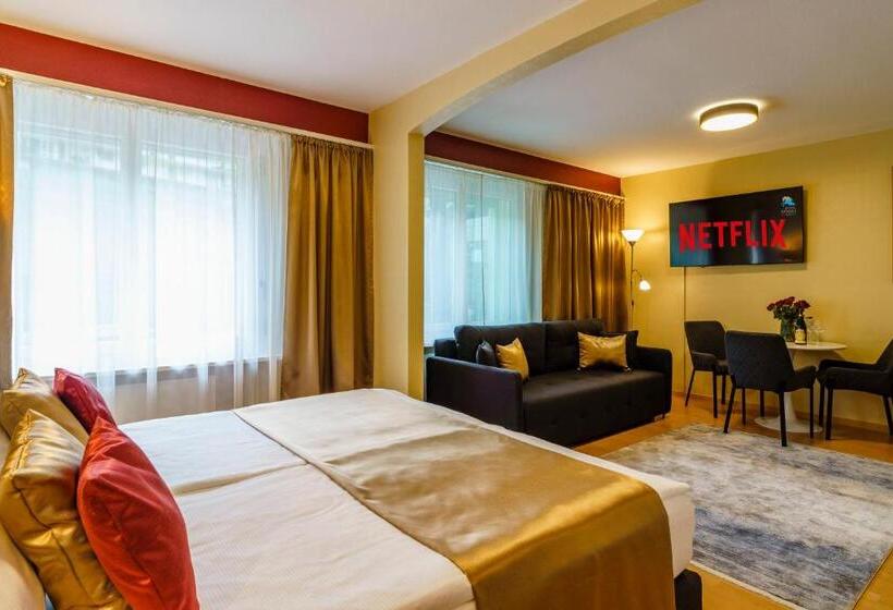 バス共有のスタンダードルーム, Seeblick Smart Hotel Rössli