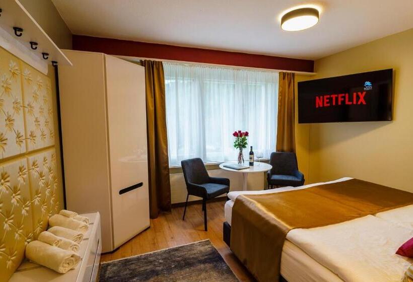 バス共有のスタンダードルーム, Seeblick Smart Hotel Rössli