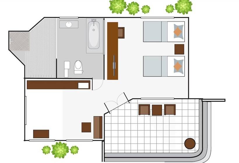 חדר דלוקס נוף לים, Puri Bagus Candidasa