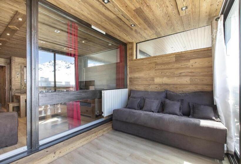 آپارتمان 1 خوابه با چشمانداز, Résidence Le Sérac Val Thorens