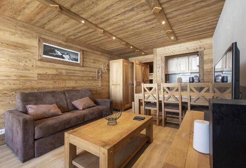 آپارتمان 1 خوابه با چشمانداز, Résidence Le Sérac Val Thorens