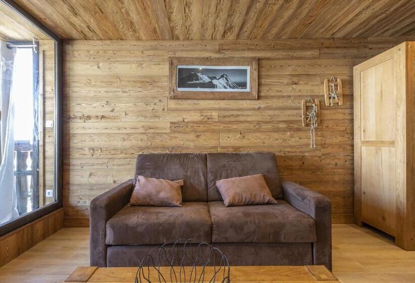 آپارتمان 1 خوابه با چشمانداز, Résidence Le Sérac Val Thorens