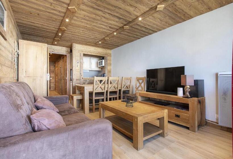 آپارتمان 1 خوابه با چشمانداز, Résidence Le Sérac Val Thorens