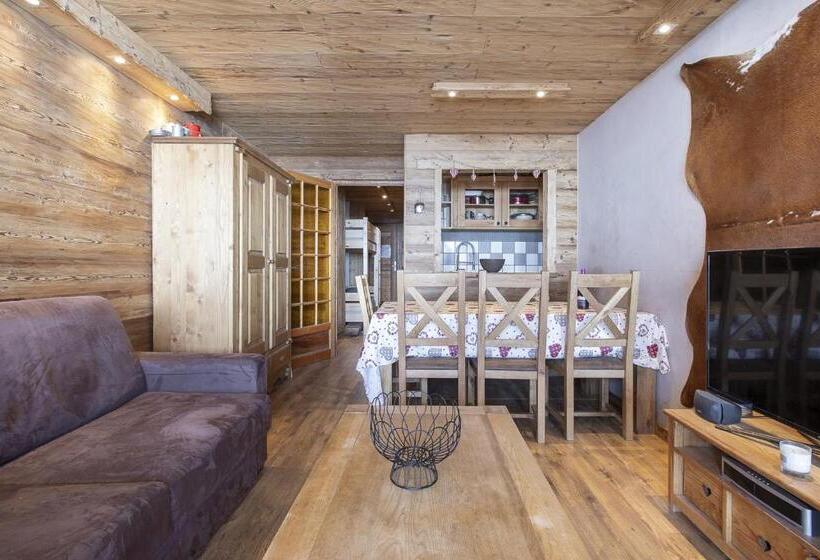 آپارتمان 1 خوابه با چشمانداز, Résidence Le Sérac Val Thorens