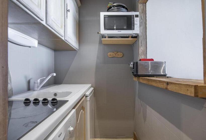 آپارتمان 1 خوابه با چشمانداز, Résidence Le Sérac Val Thorens