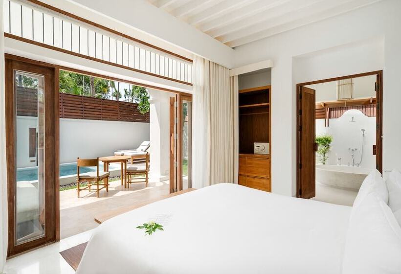 וילה עם חדר שינה אחד ובריכת שחיה, Sala Samui Choengmon Beach Resort