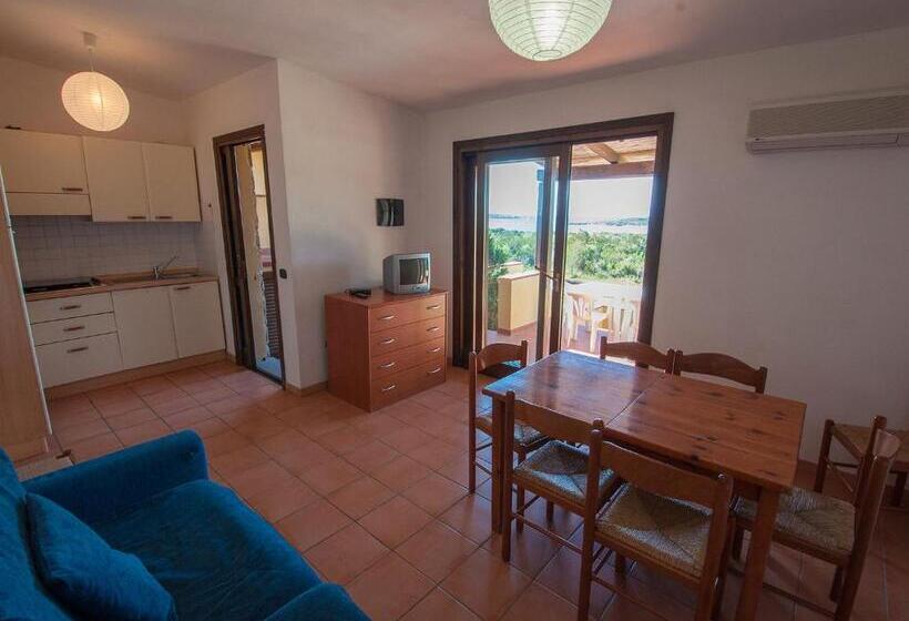 침실 2개 바다 전망 아파트, Residence Cala Petralana