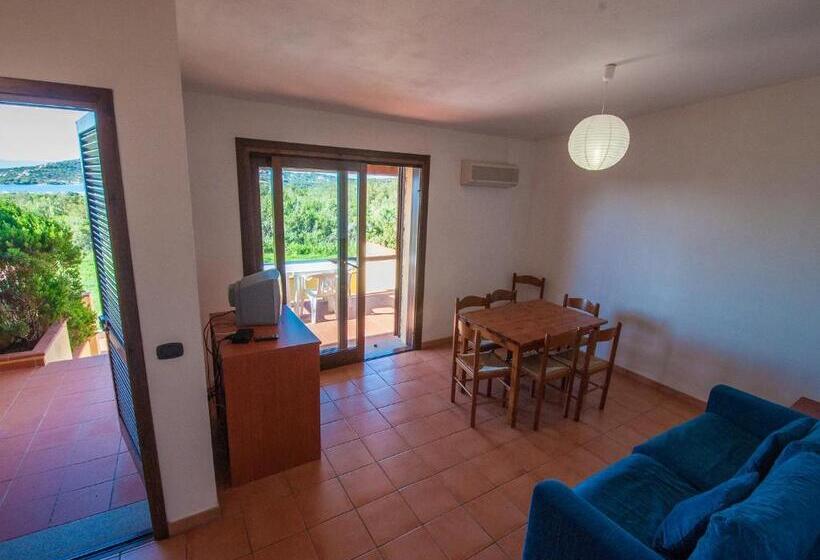 침실 2개 바다 전망 아파트, Residence Cala Petralana