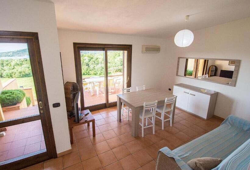 침실 1개 바다 전망 아파트, Residence Cala Petralana