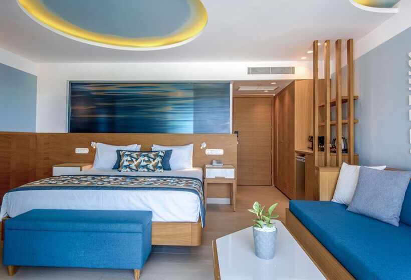 غرفة عائلية مطلّة علي البحر, Labranda Kiotari Miraluna Resort