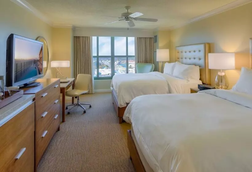 اتاق استاندارد با 2 تخت دوبل, Hilton Virginia Beach Oceanfront