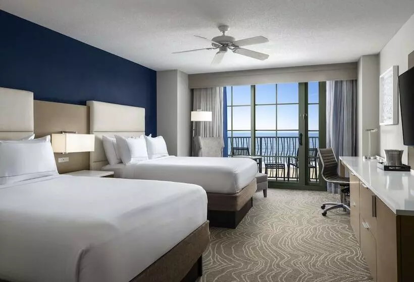 اتاق استاندارد با 2 تخت دوبل, Hilton Virginia Beach Oceanfront