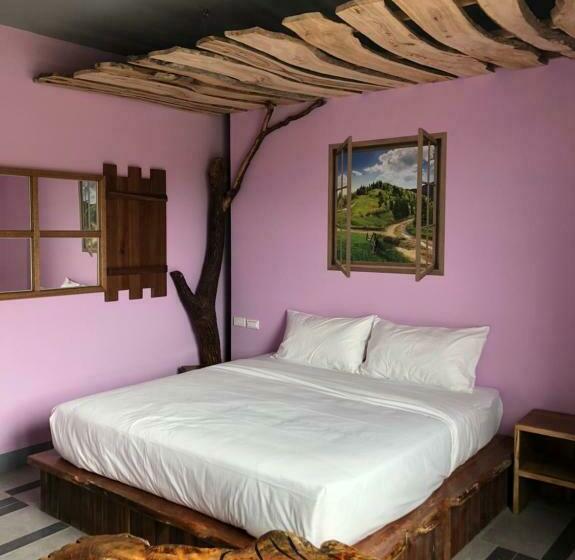 اتاق استاندارد با چشم‌انداز باغ, 墾丁興海灣民宿