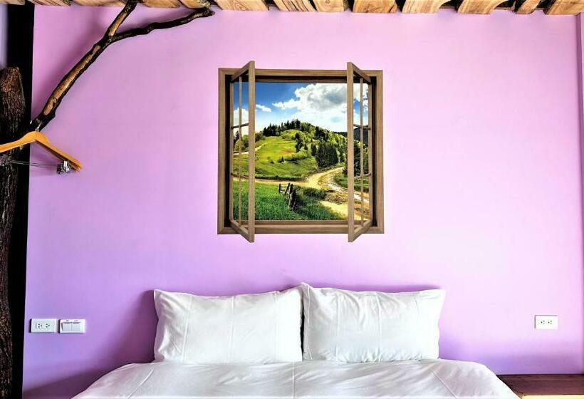 اتاق استاندارد با چشم‌انداز باغ, 墾丁興海灣民宿