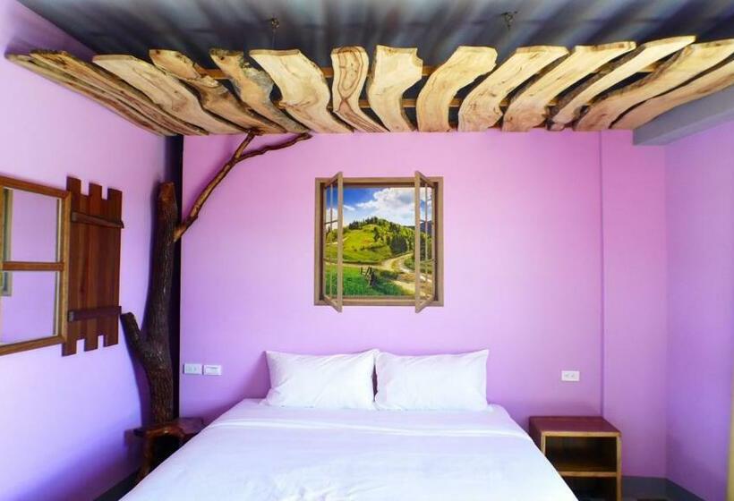 اتاق استاندارد با چشم‌انداز باغ, 墾丁興海灣民宿